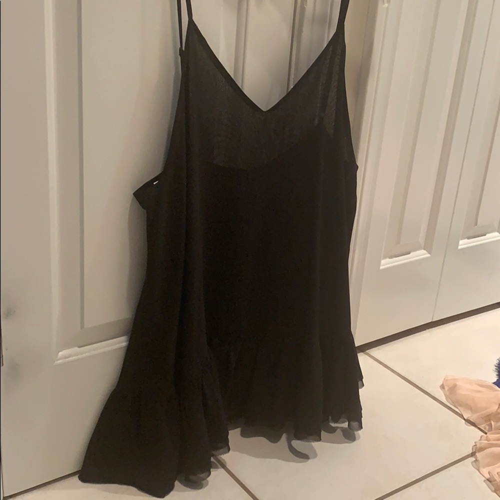 One Teaspoon Black Babydoll Blouse Sz. 12